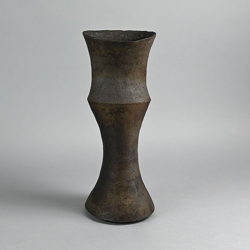 Stylish Kokuto Black Vase by Sato Kazuhiko