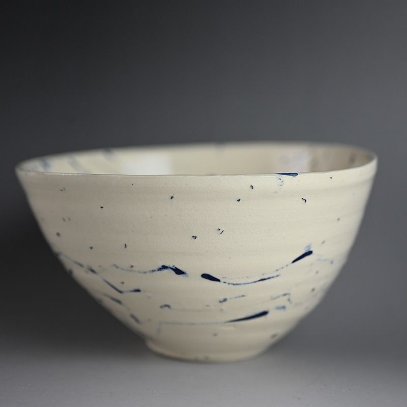 Exquisite Shigemori Yoko Ao-sen Hachi Bowl