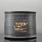 Contemporary Black Glazed Vessel by Shigemori Yoko