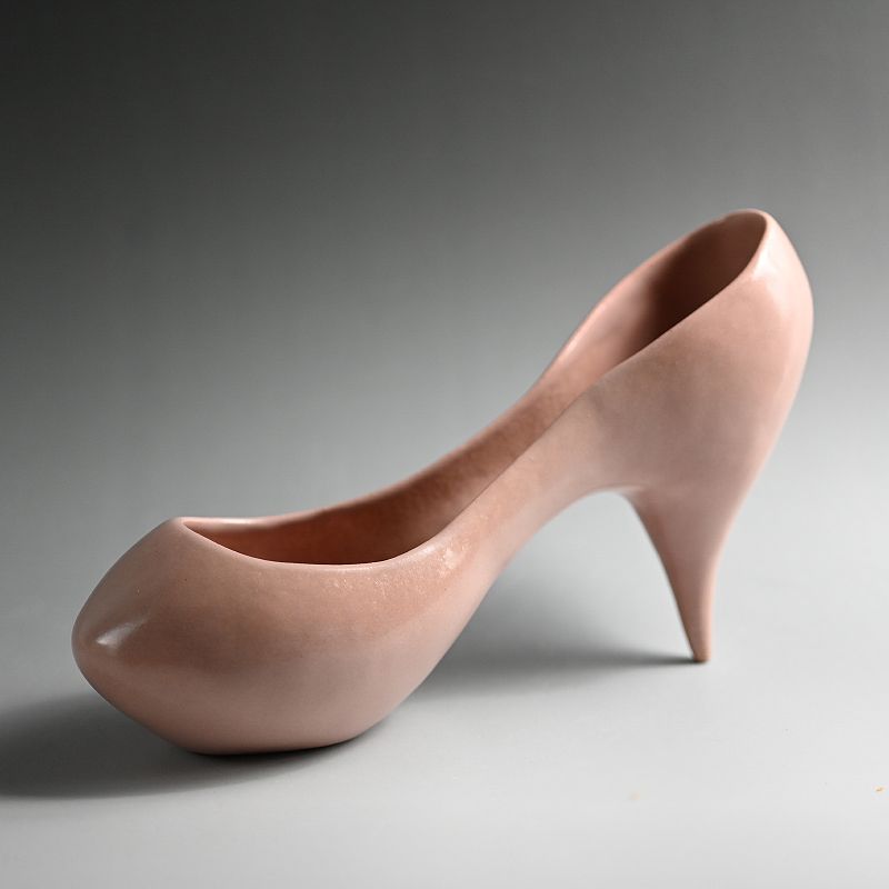 Yamaguchi Michie Contemporary Pink Vessel, Heel