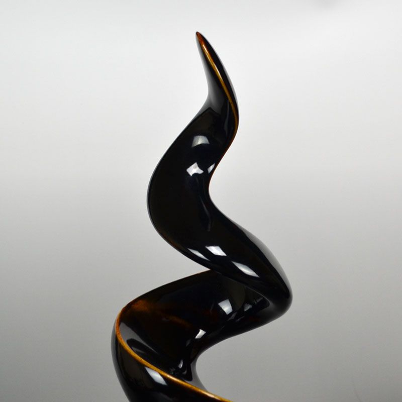 Contemporary Standing Spiral Sculpture by Takatsu Mio