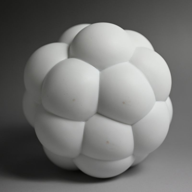 Contemporary Porcelain Bubble Chawan by Yatsugi Miho