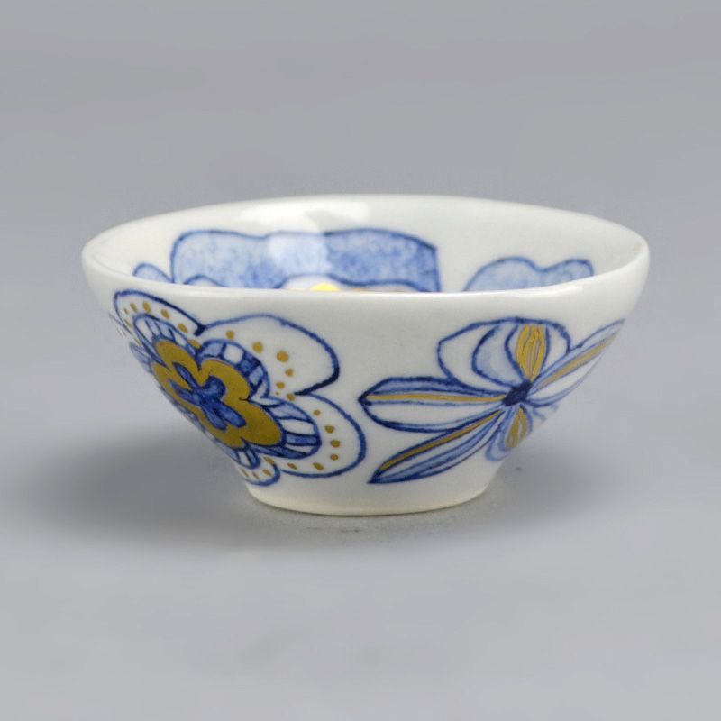 Nakashima Katsuko Porcelain Sake Cup, Flower B