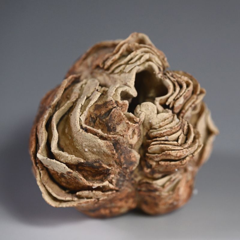 Earthen Sculpture by Yamaguchi Mio, Cocoon