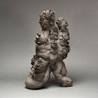 Yamaguchi Mio Contemporary Black Clay Sculpture