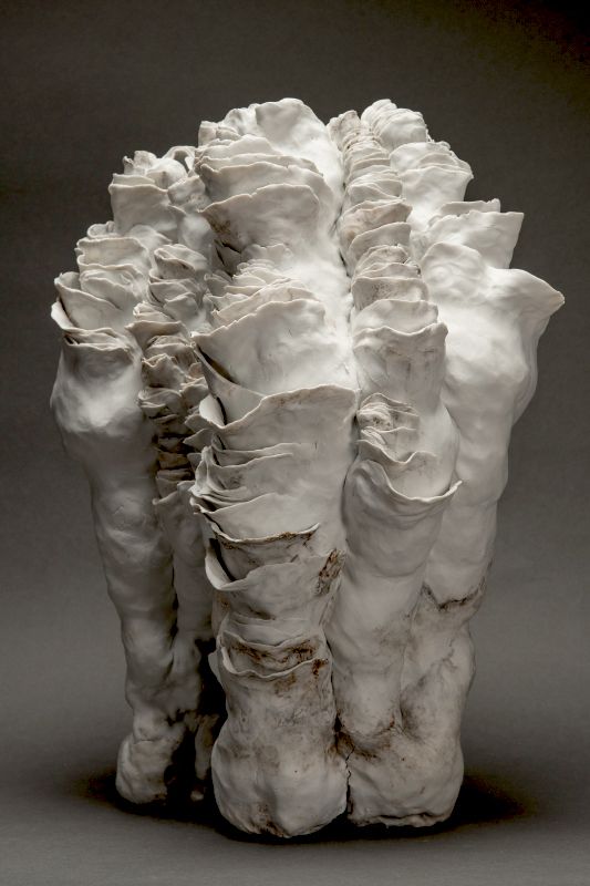 Yamaguchi Mio White Porcelain Sculpture titled Kamala