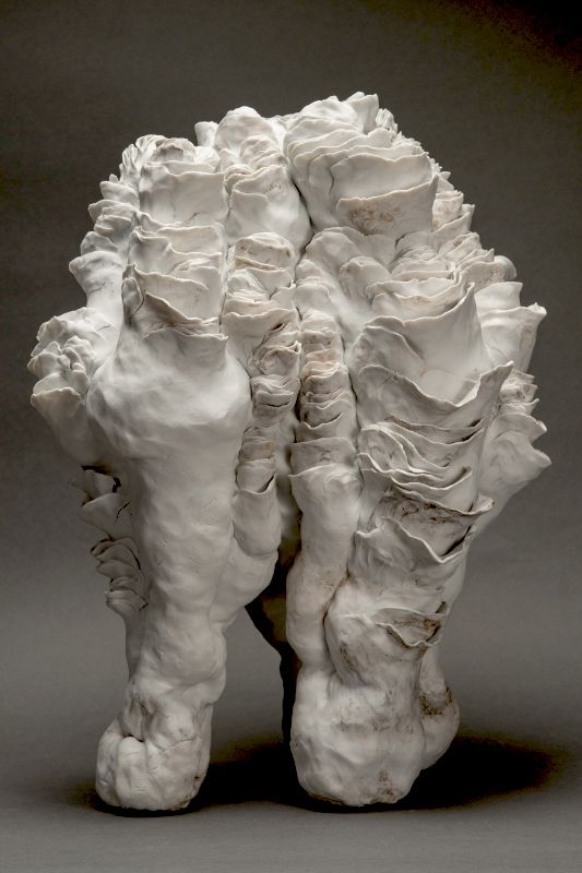 Yamaguchi Mio White Porcelain Sculpture titled Kamala