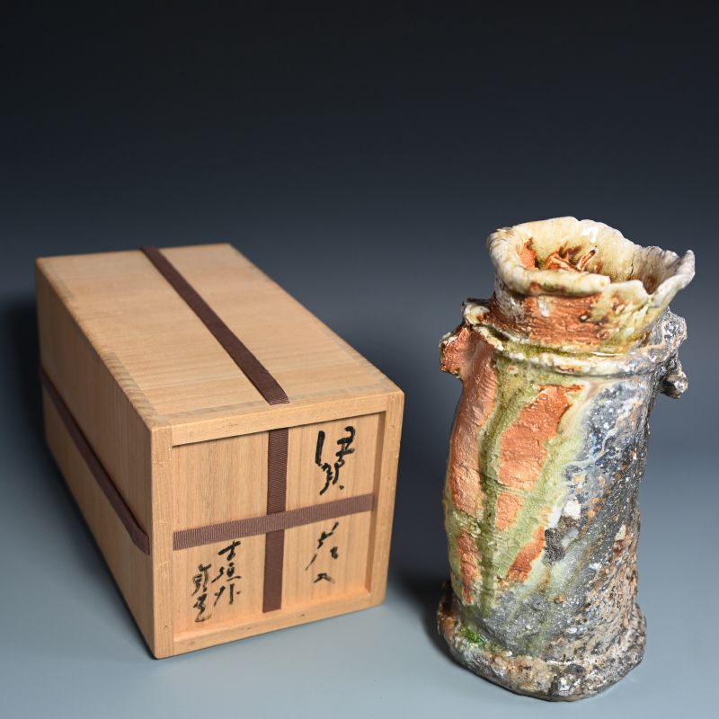 Classical Sugimoto Sadamitsu Iga Vase