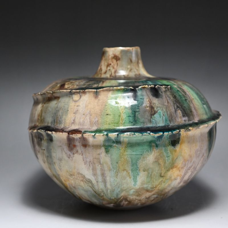 Incredible Vase by Pioneering Female Artist Tsuboi Asuka