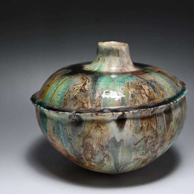 Incredible Vase by Pioneering Female Artist Tsuboi Asuka