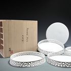 Kato Yoshiyasu 5 pc. Large Porcelain Plate Set