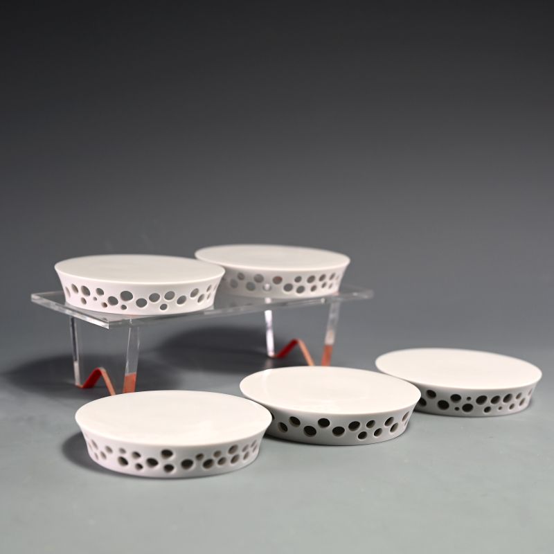 Kato Yoshiyasu 5 pc. Small Porcelain Plate Set