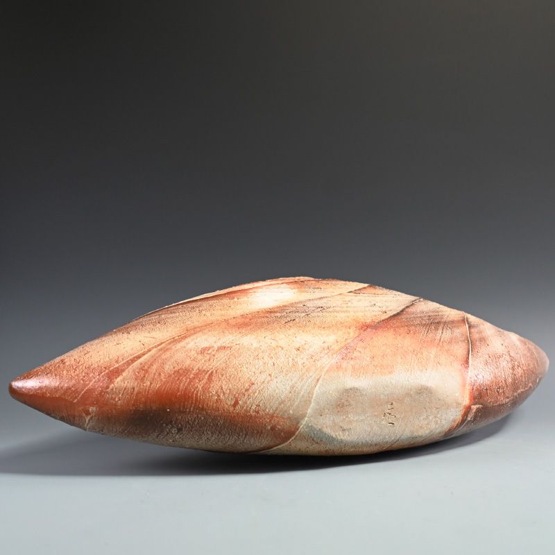 Museum Piece! Ishida Kazuya Bizen Vase, Conch