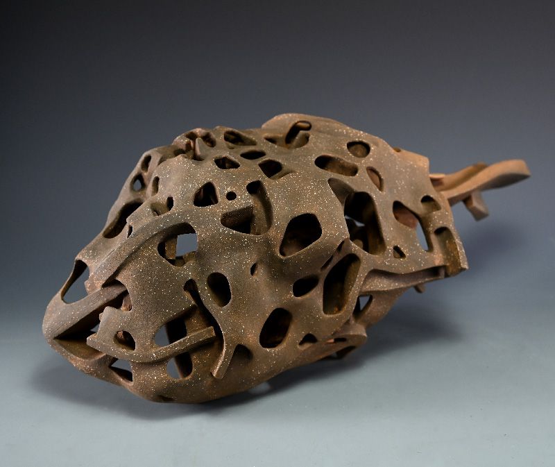 Aso Rando Contemporary Japanese Clay Sculpture, Catfish