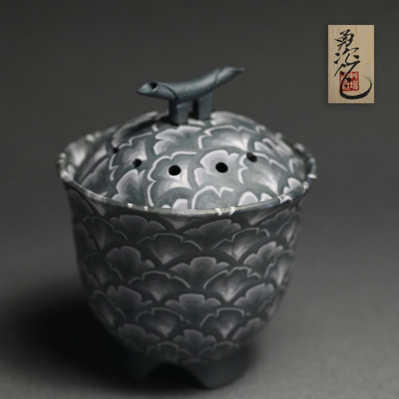 Kusaba Yuji Neriage Porcelain Koro Censer