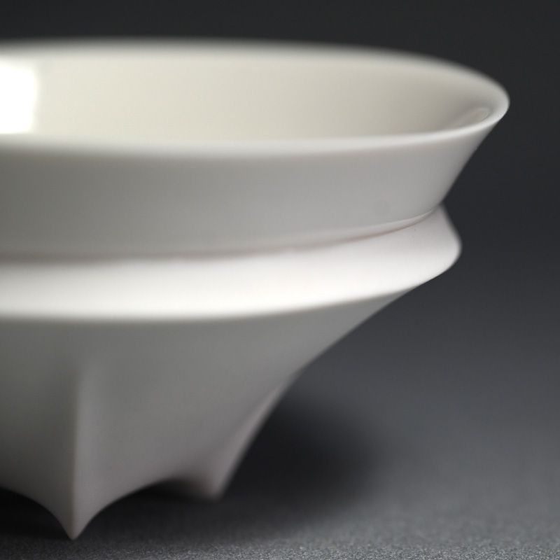 Exquisite Porcelain Bowl by Kato Yoshiyasu