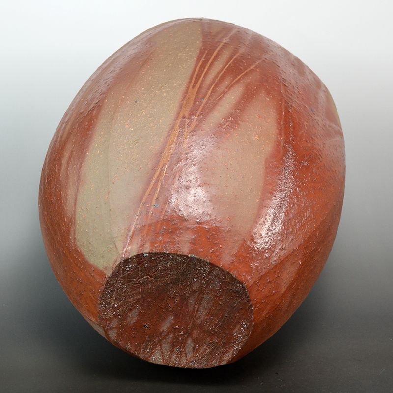 Massive Yamashita Joji Bizen Hidasuki Open Vase