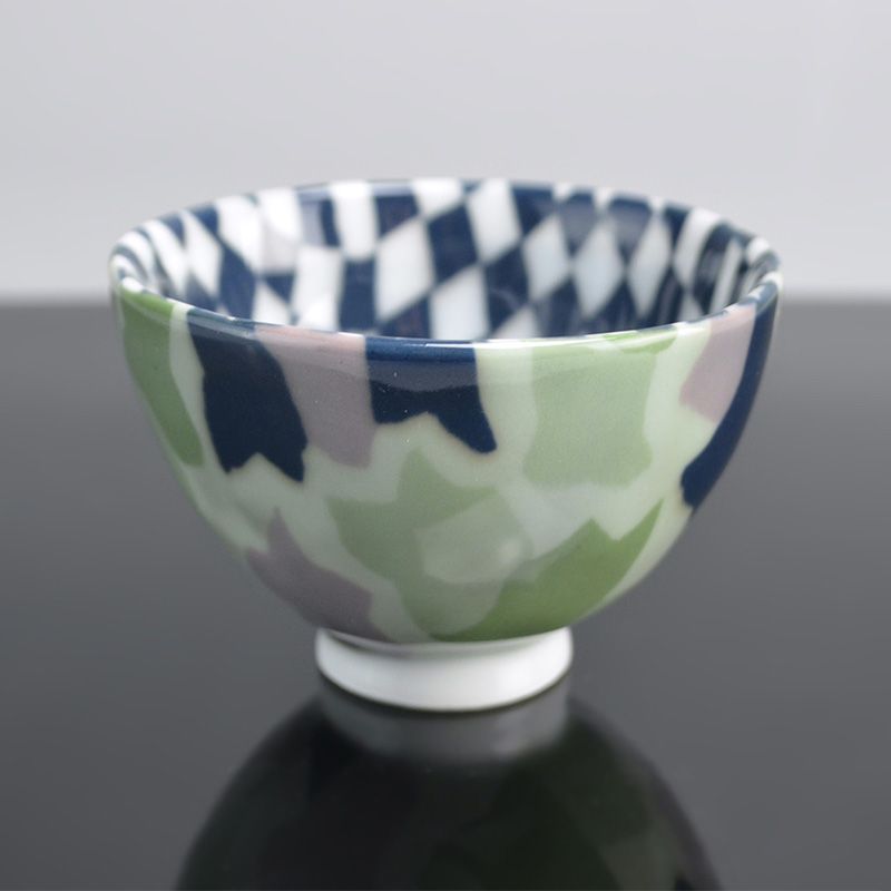 Kusaba Eight Neriawase Contemporary Porcelain Guinomi