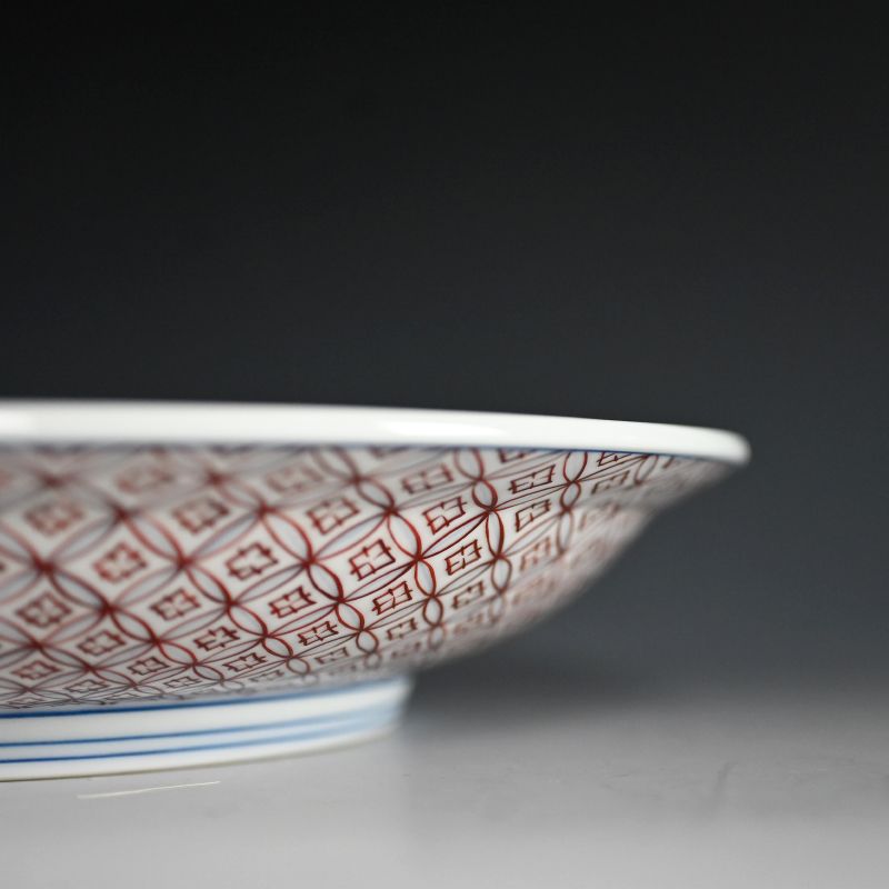 Exquisite Platinum Glaze Porcelain Plate by Yamamoto Ichiyo