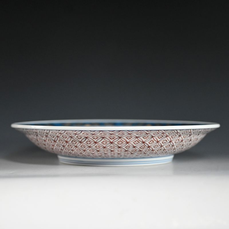 Exquisite Platinum Glaze Porcelain Plate by Yamamoto Ichiyo