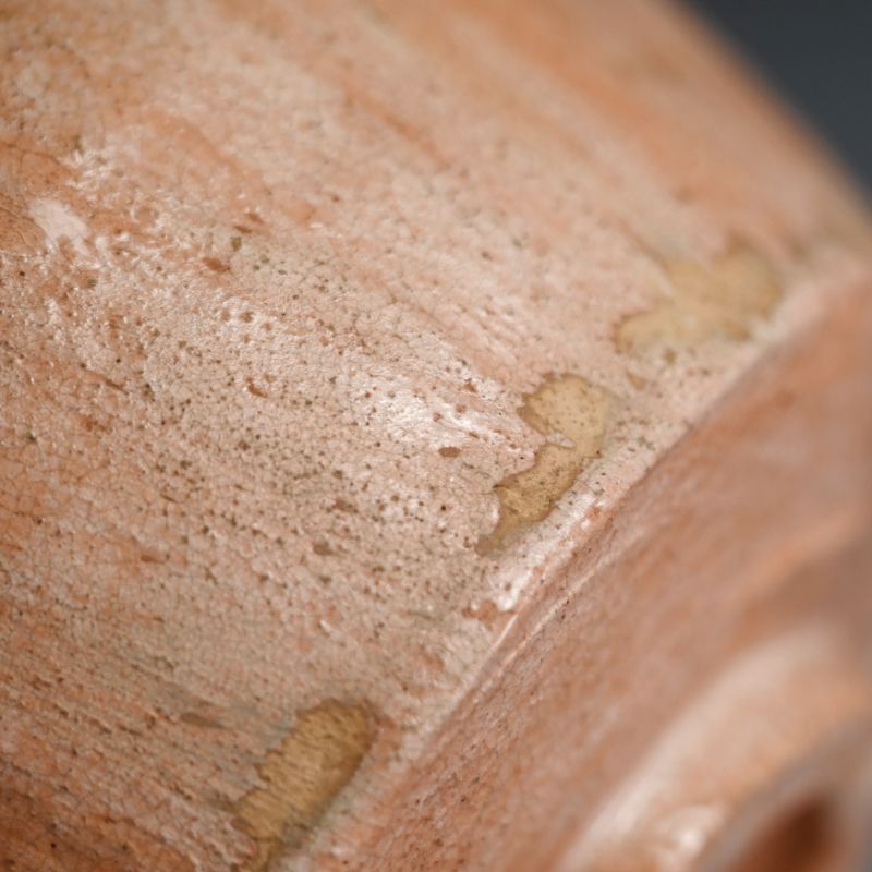 Red Raku Chawan Tea Bowl by Ohmae Satoru, Kaga Koetsu