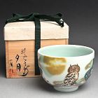 Shining Platinum Chawan by Yamamoto Ichiyo