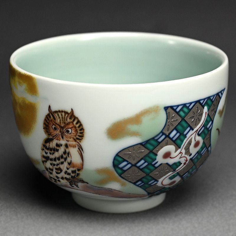 Shining Platinum Chawan by Yamamoto Ichiyo