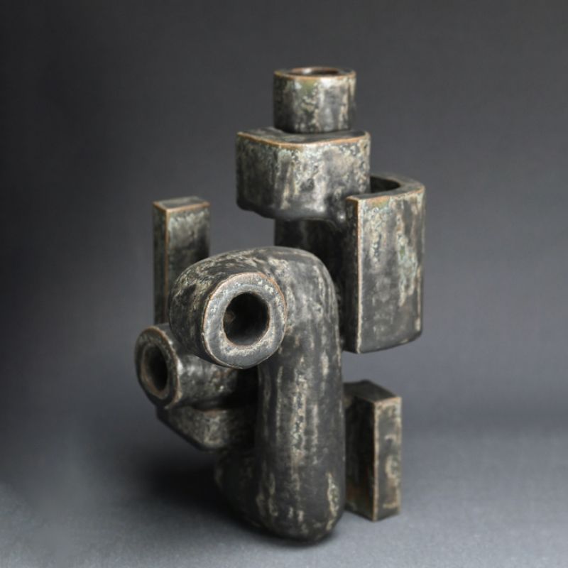 Sugitani Keizo Silent Shadows Ceramic Sculpture