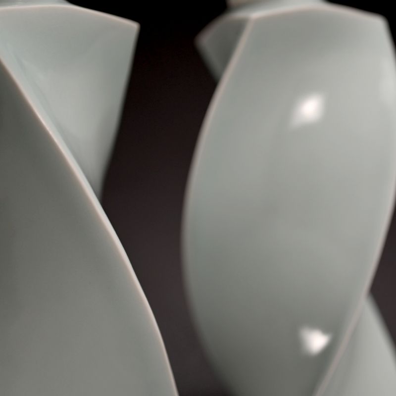 Pair Mentori Covered Vases by Yagi Akira