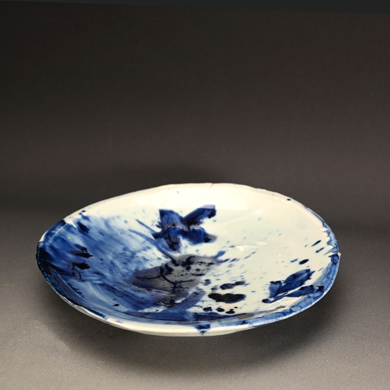 Sometsuke Plate by Kato Tsubusa