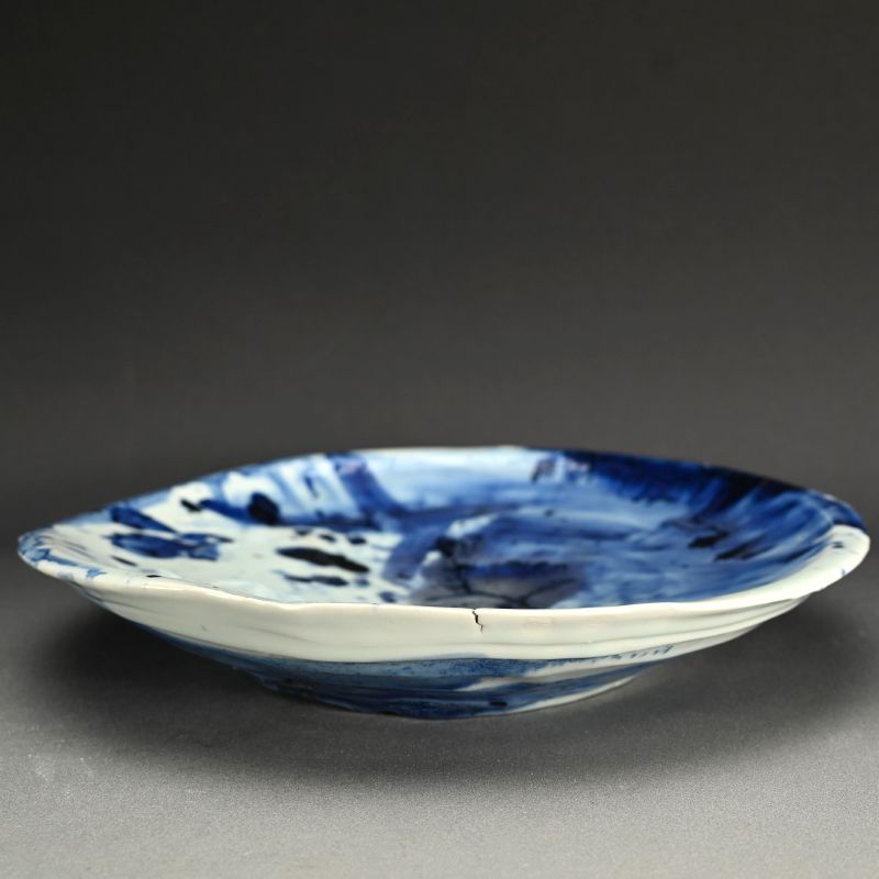 Sometsuke Plate by Kato Tsubusa