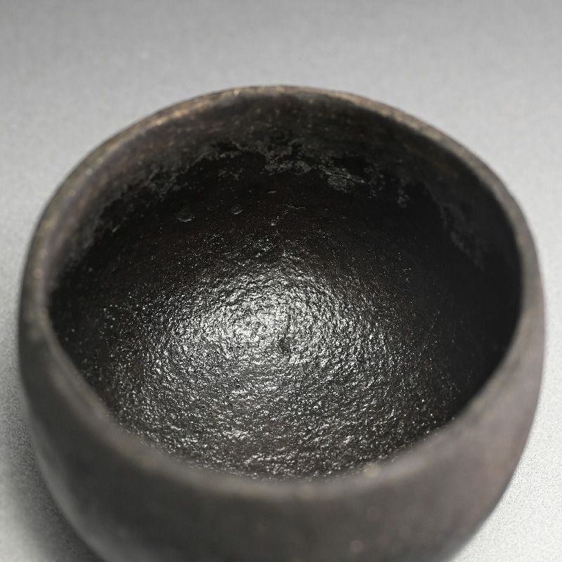 Black Chawan Tea Bowl by Omae Satoru