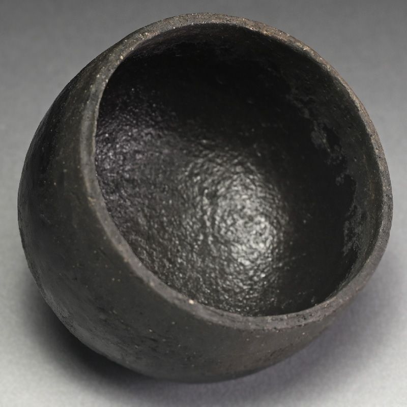 Black Chawan Tea Bowl by Omae Satoru