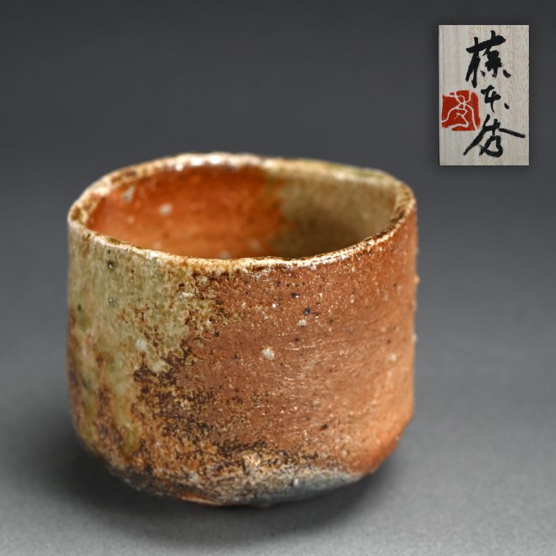 Shigaraki Tsutsu Chaawan Tea Bowl by Fujimoto Hide