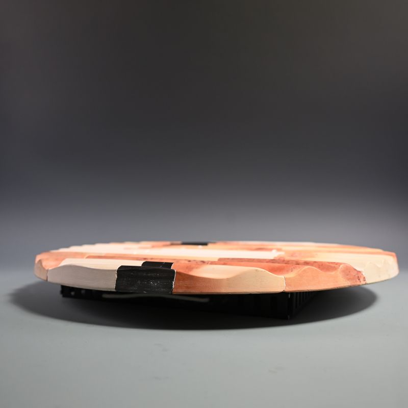 Circle Ceramic Plate &quot;RE-CREATIONS&quot; by Yorigami Munemi