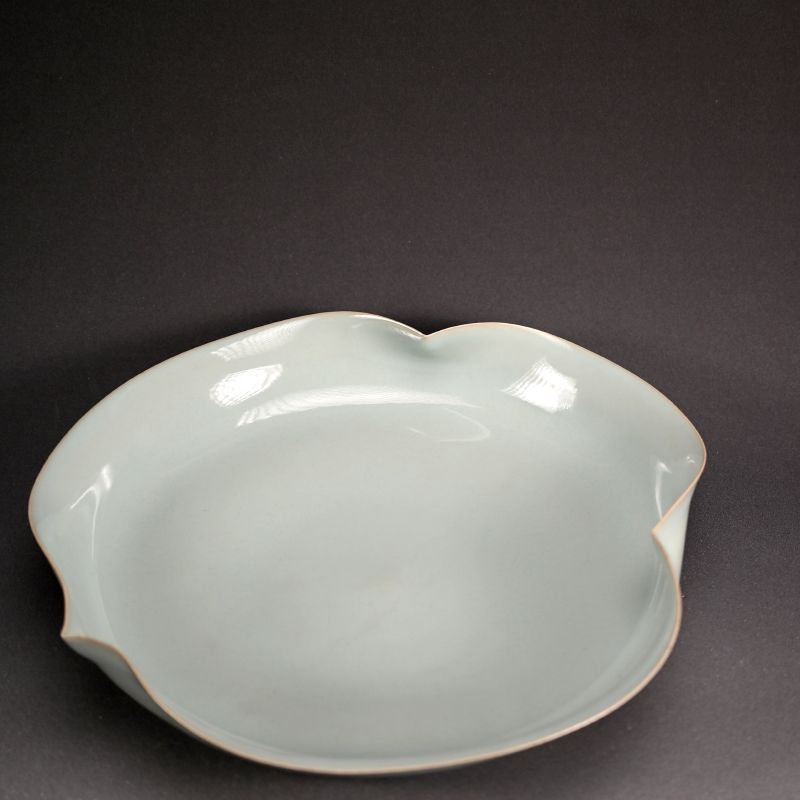 Large Celadon Basin by Legendary Kawase Shinobu