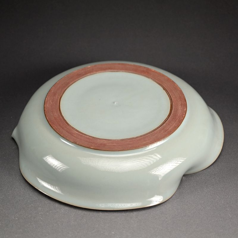 Large Celadon Basin by Legendary Kawase Shinobu