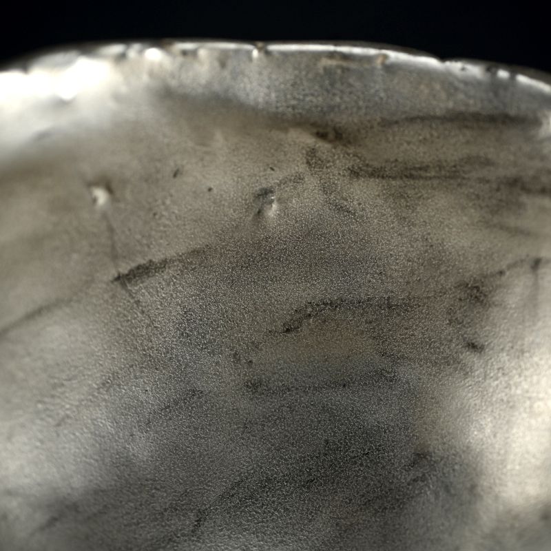 Silver Glazed Utsuwa Bowl By Ogawa Machiko