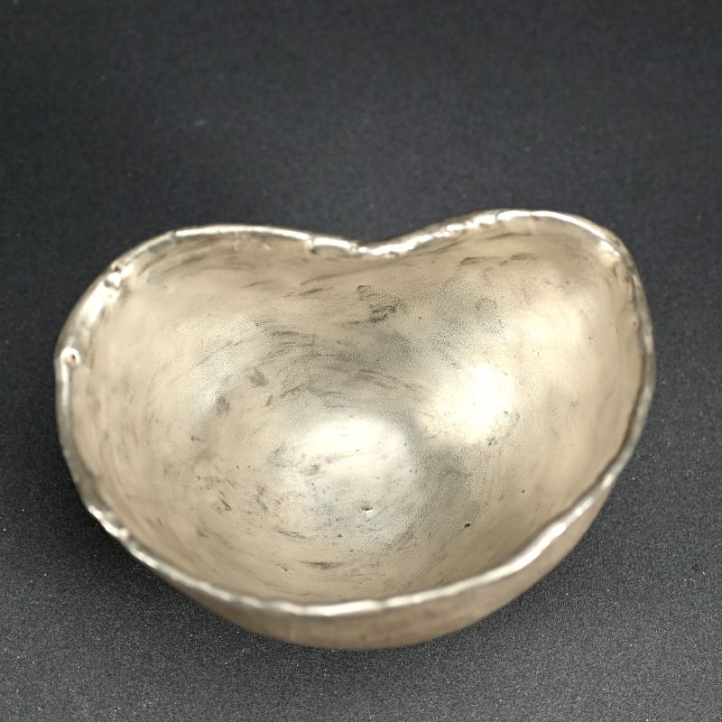 Silver Glazed Utsuwa Bowl By Ogawa Machiko