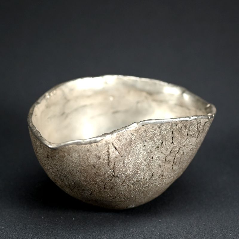 Silver Glazed Utsuwa Bowl By Ogawa Machiko