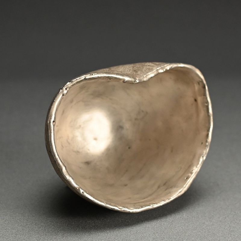 Silver Glazed Utsuwa Bowl By Ogawa Machiko