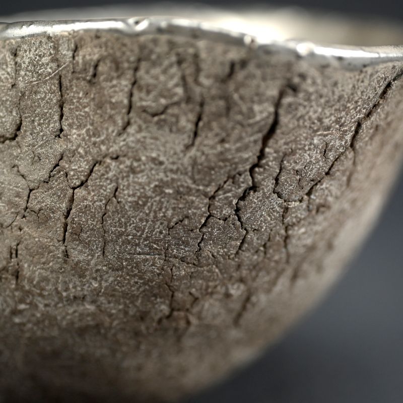 Silver Glazed Utsuwa Bowl By Ogawa Machiko