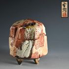 Hayashi Shotaro Red Shino Koro Incense Burner