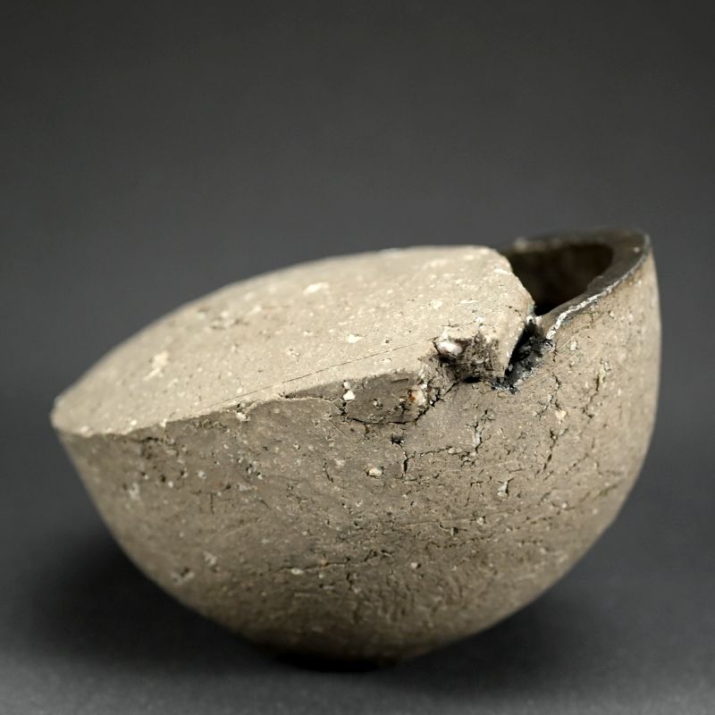 Contemporary Black Clay Vessel by Female Legend Ogawa Machiko