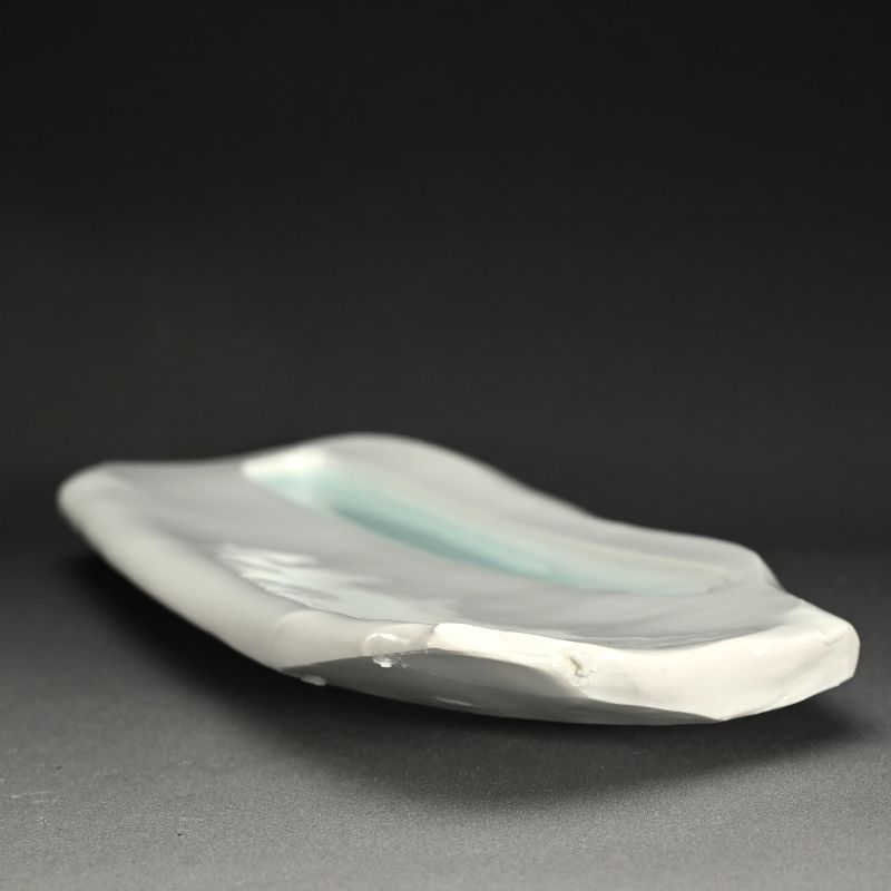 Celadon Slab Plate by Kato Tsubusa