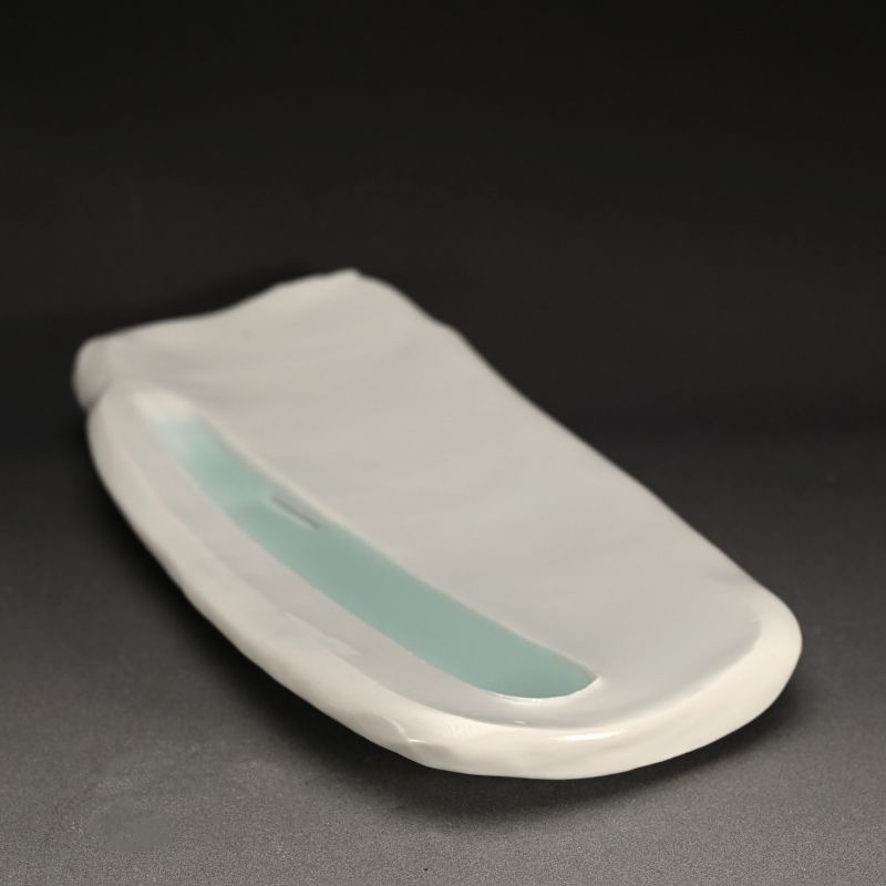 Celadon Slab Plate by Kato Tsubusa