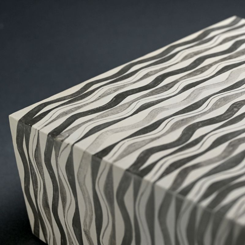 Spectacular Large Wave Vase by Morino Taimei