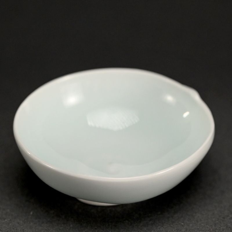 Contemporary Guinomi Porcelain Sake Cup by Kato Tsubusa A