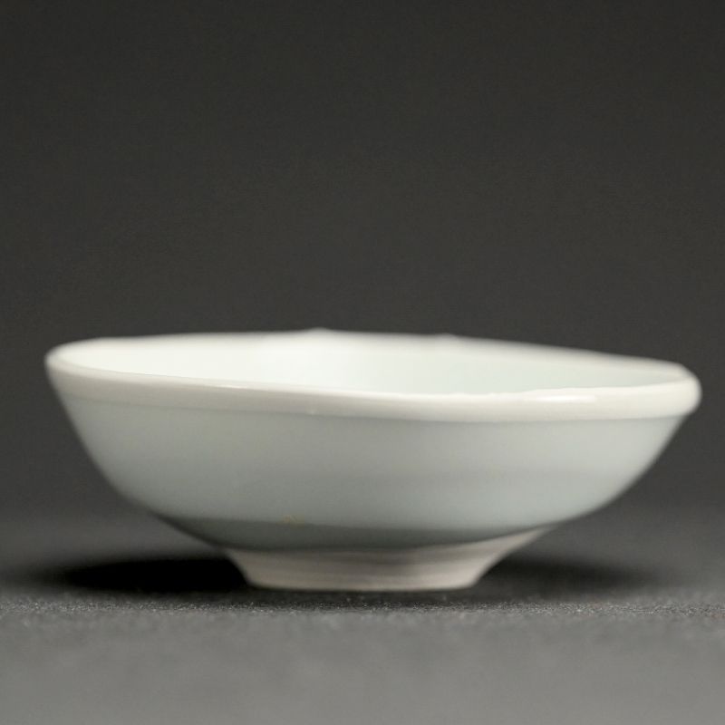 Contemporary Guinomi Porcelain Sake Cup by Kato Tsubusa B