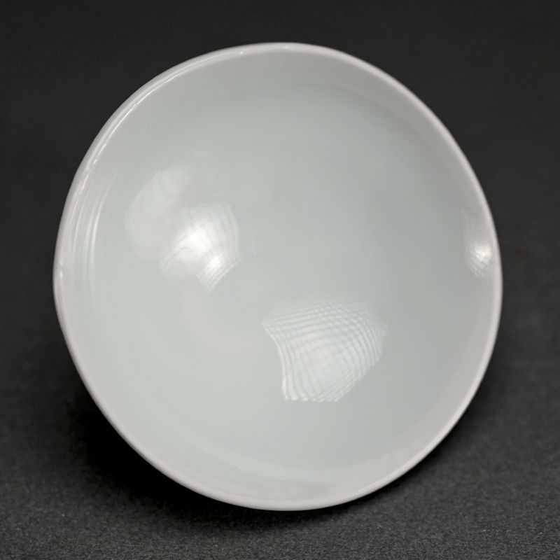 Contemporary Guinomi Porcelain Sake Cup by Kato Tsubusa B